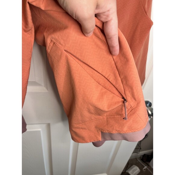 Patagonia Jacket Womens Small Orange Purple R1 CrossStrata New Belgium Beer - Picture 10 of 10